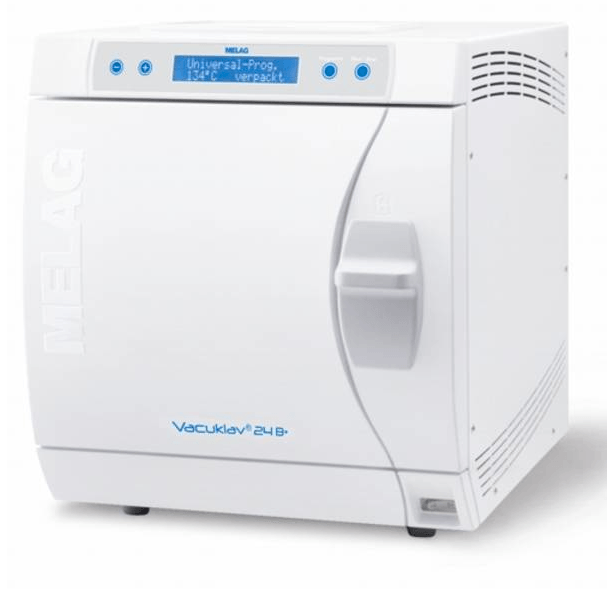 Autoclaaf Melag vacuclav 24BL met 60cm diepe ketel incl. KIWA toebehoren