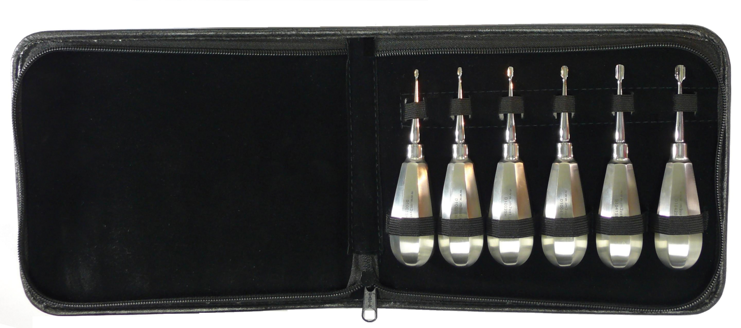 6 Piece Winged Elevator Set - Stubby Handle