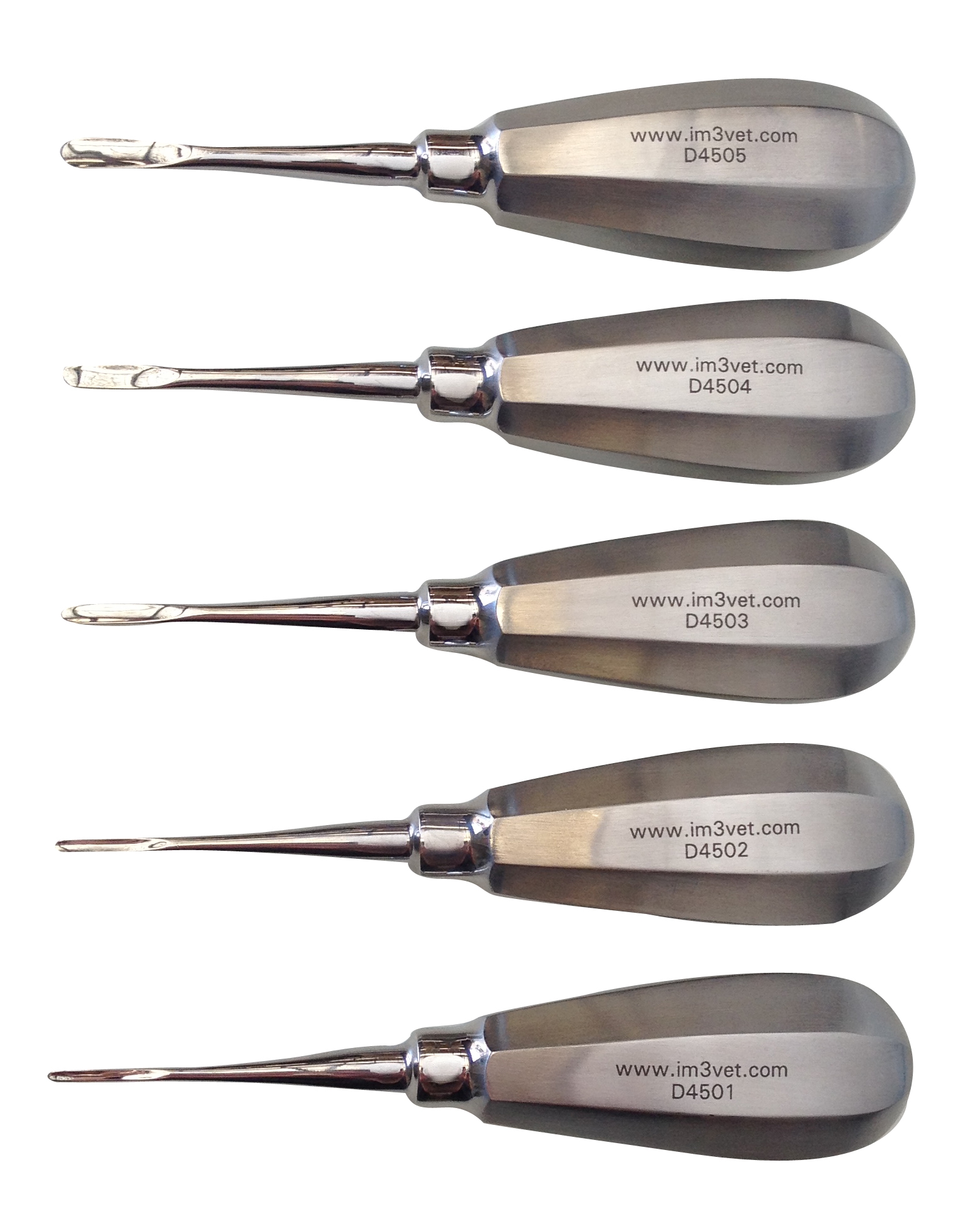 5pc Luxator set 1-5mm in Black pouch - Stubby handle