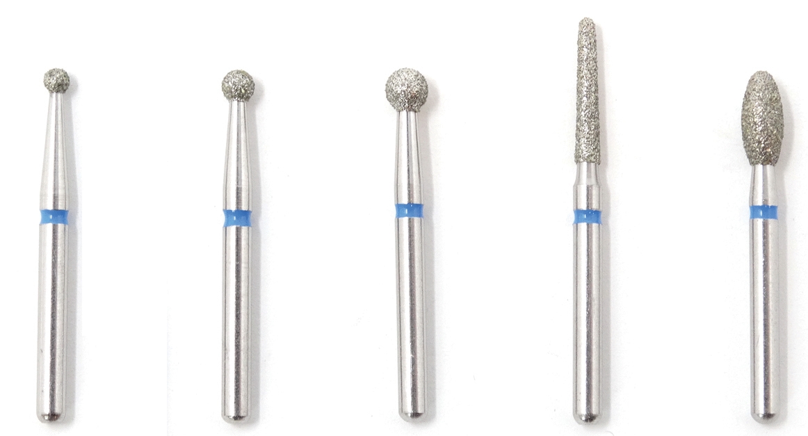Dental Bur - Assorted Diamond Set - 19mm FG (standard length) - 5 pack