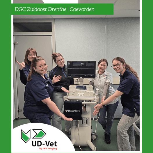 Esaote MyLab X5 echografie met Connect.Vet bij DGC ZuidOost Drenthe locatie Coevorden
