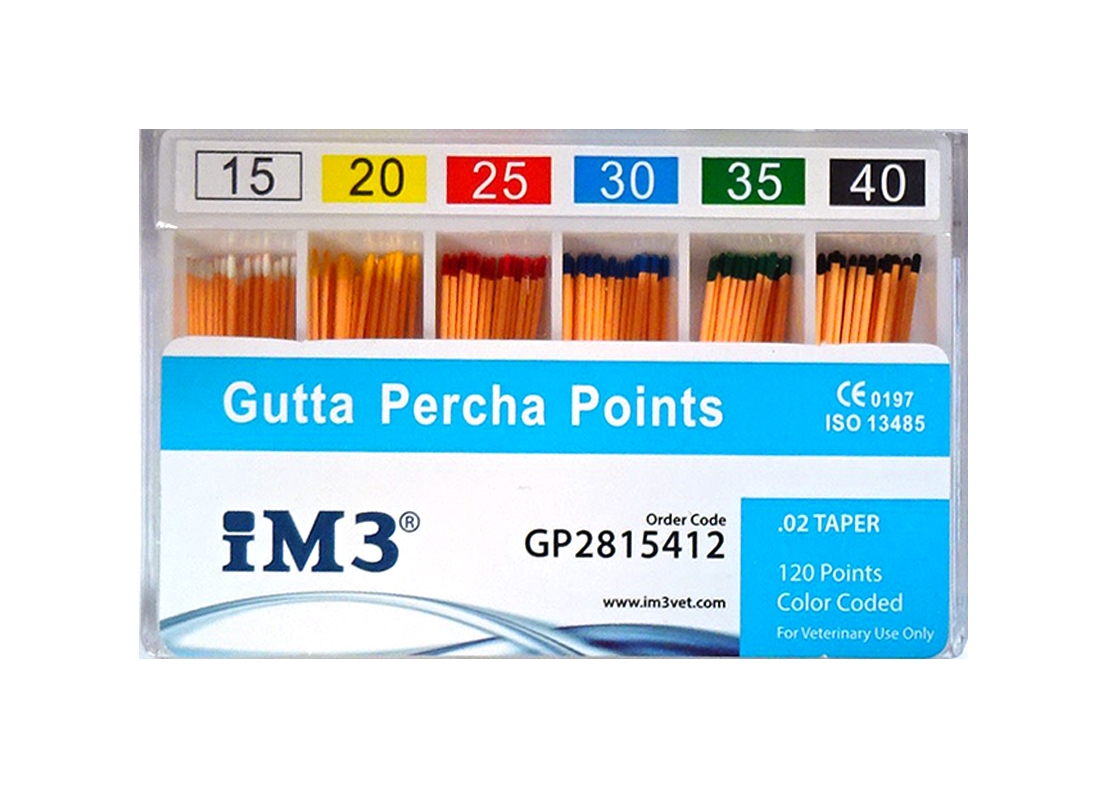 Gutta Percha Points - 28mm - ISO 15-40 - 120pcs