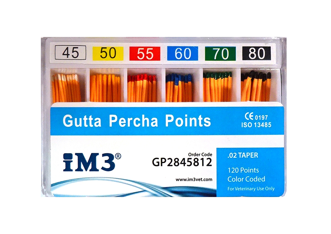 Gutta Percha Points - 28mm - ISO 45-80 - 120pcs