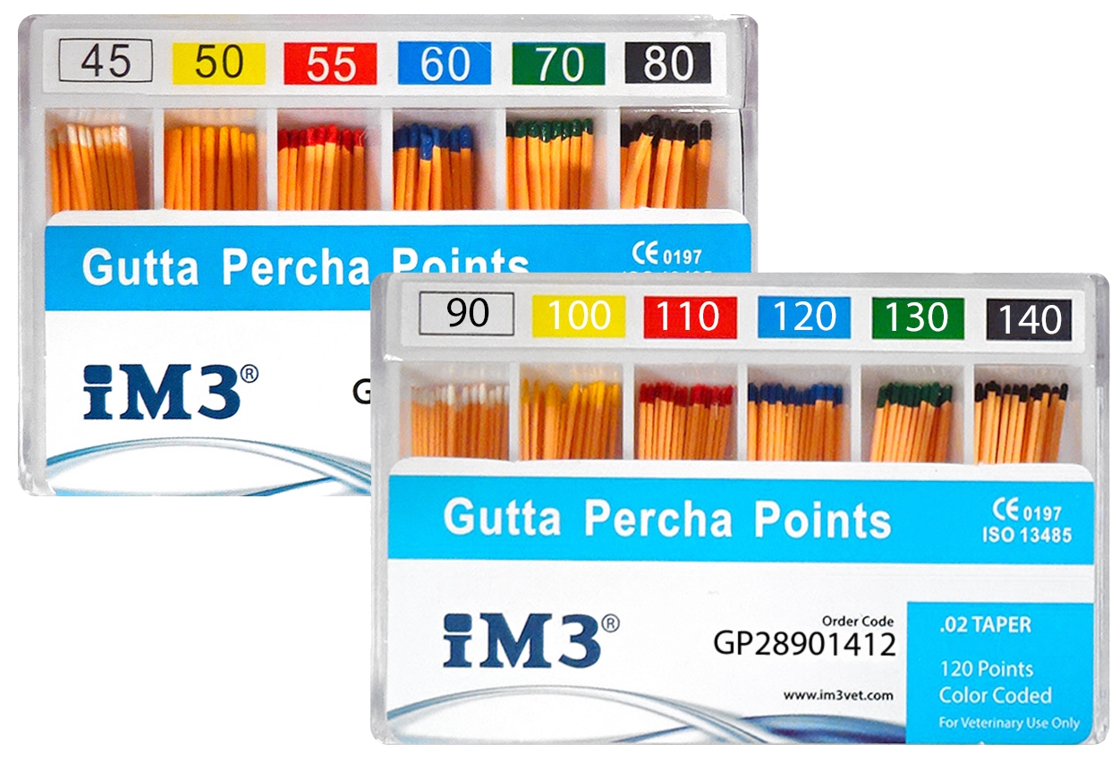 Gutta Percha Points - 28mm - ISO 90-140 - 60pcs