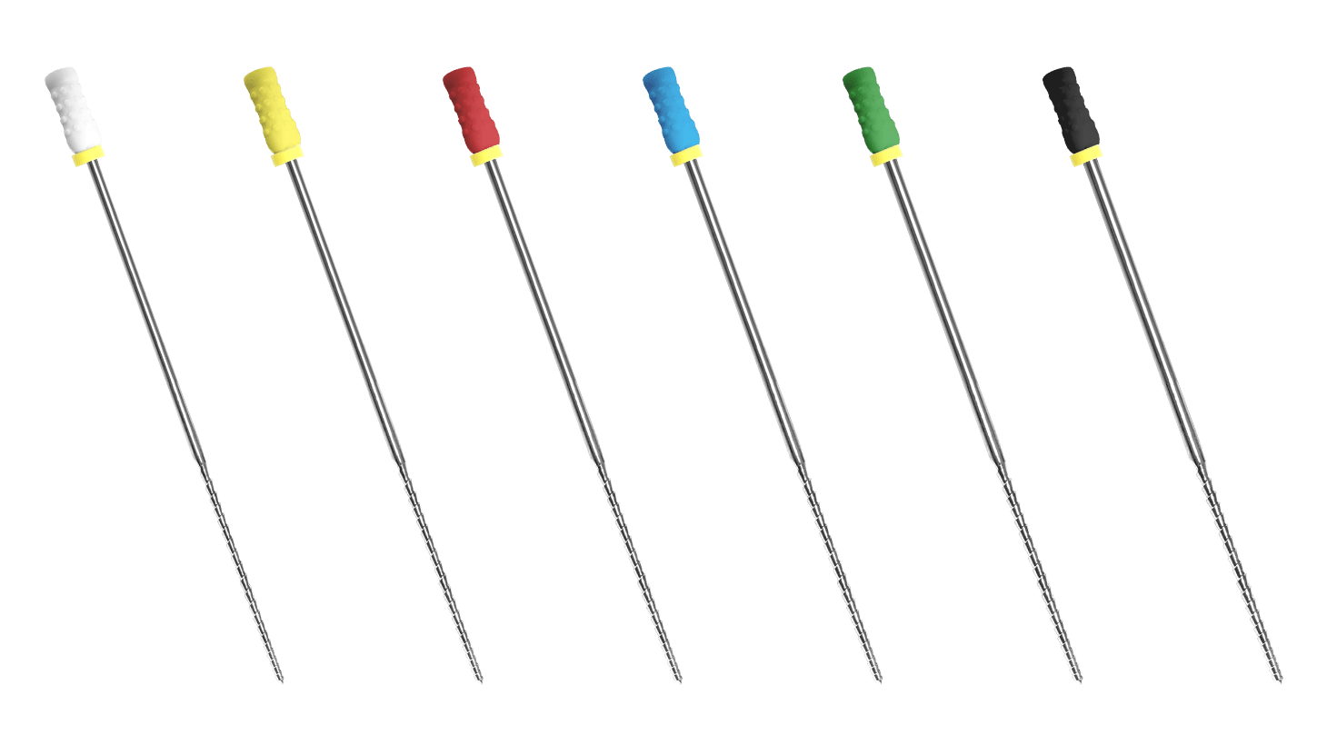 H-File (Ni-Ti) 80mm 0.90 to 1.4 Assorted Set (6 pack)