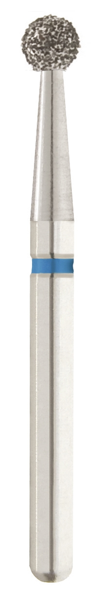 Dental Bur - Diamond Round 8 - Med Grit - 19mm FG (standard length) - 5 pack