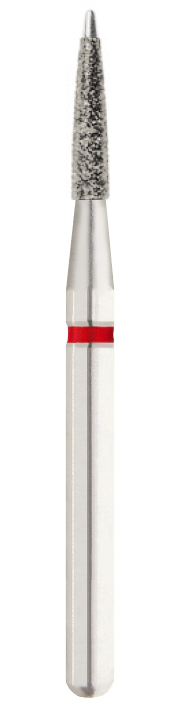 Dental Bur - Diamond Flame (safe end) 8861 - Fine Grit - 19mm FG (standard length) - 5 pack