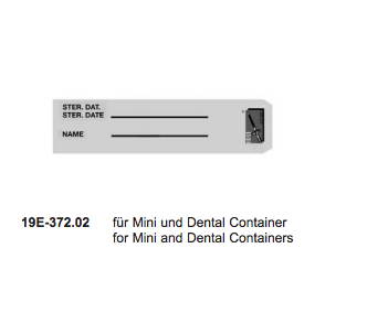 Instrumenten container mini etiket met indicator 100 st