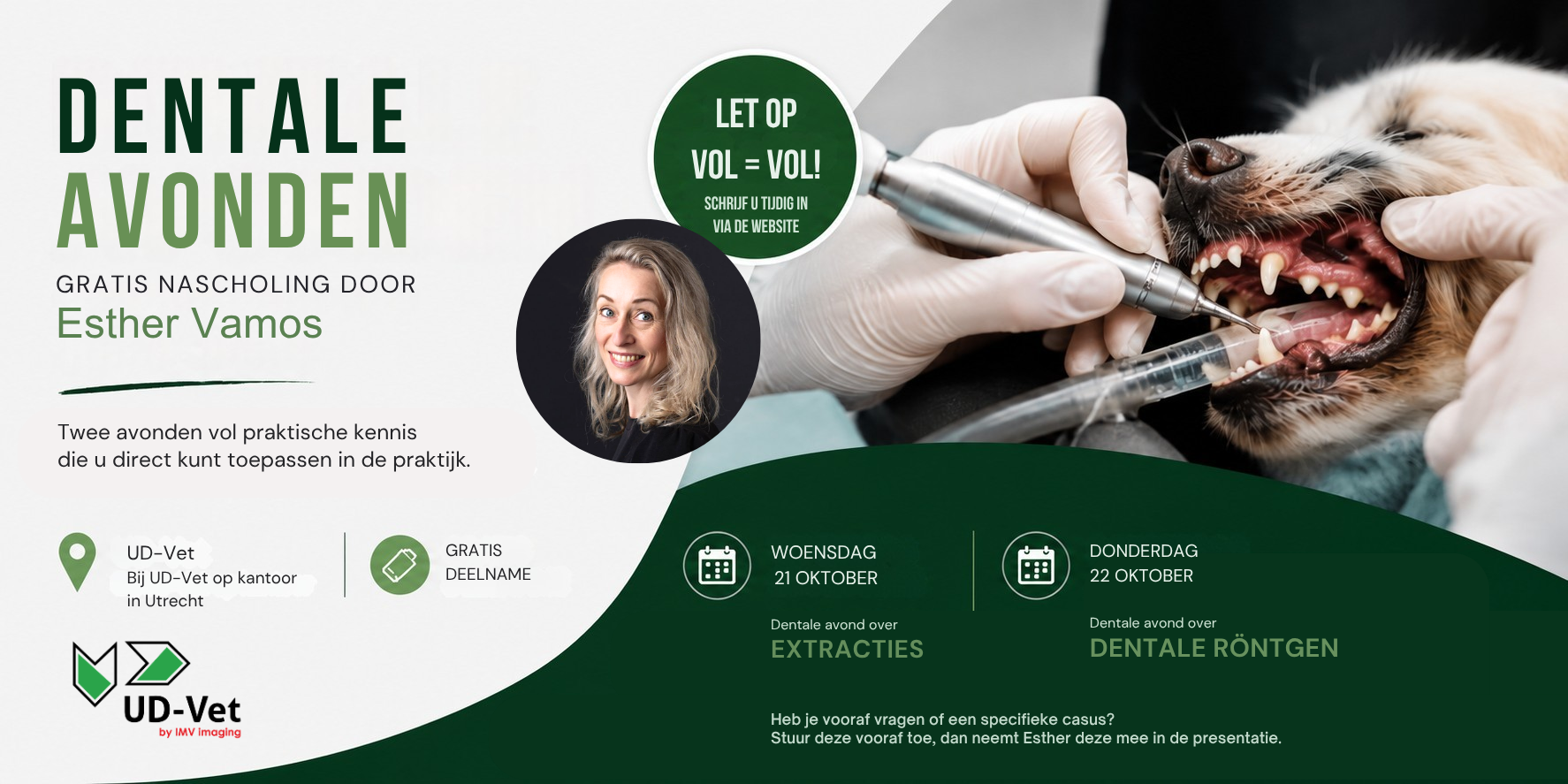 UD-Vet Dentale Nascholing Avonden met Esther Vamos NL