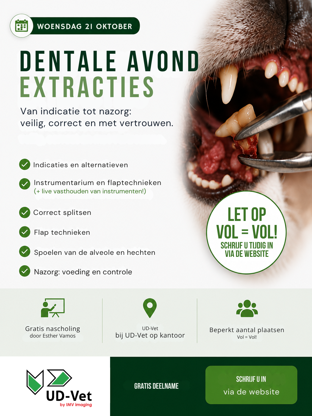UD-Vet Dentale Nascholing Avonden met Esther Vamos NL - Afbeelding 2